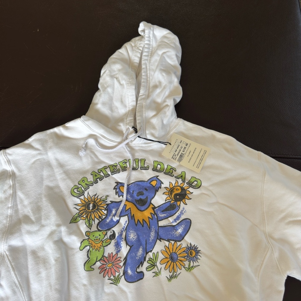 Grateful Dead White Hoodie